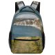 yanfind Children's Backpack Bay Coast Fence Grass Landscape Grassland Daylight Travel Hill Field Island Beach Preschool Nursery Travel Bag