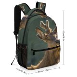 yanfind Children's Backpack Zealand Reindeer Cute Deer Moose Wildlife Preschool Nursery Travel Bag
