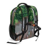 yanfind Children's Backpack Boats Above Drone From River Forest Woods Trees  Bird's Watercrafts Aerial Preschool Nursery Travel Bag