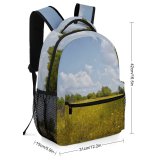 yanfind Children's Backpack Field Grassland Outdoors Countryside Farm Rural Meadow Plant Tree Sky Public Domain Preschool Nursery Travel Bag