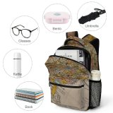 yanfind Children's Backpack Geography Traveler Guidance Ball Graph Destination Travel Compass Globe Continent Topography Preschool Nursery Travel Bag