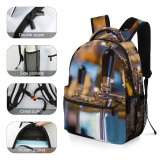 yanfind Children's Backpack  Tap Distillery Metal Shiny Brewery Pub Lager Beer Restaurant  Machine Preschool Nursery Travel Bag