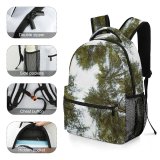 yanfind Children's Backpack Wide Larch Abies Plant Woodland Forest Pictures Outdoors Stock Tree Fir Preschool Nursery Travel Bag
