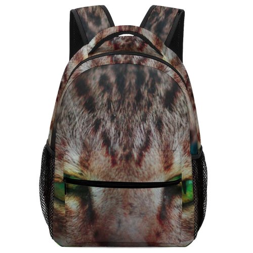 yanfind Children's Backpack Malé Pet Fur Maldives Pictures Grey Sleep Cat  Eyes Preschool Nursery Travel Bag