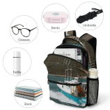 yanfind Children's Backpack Boat NY Transportation Sea Watercraft System  Usa Lake York Preschool Nursery Travel Bag