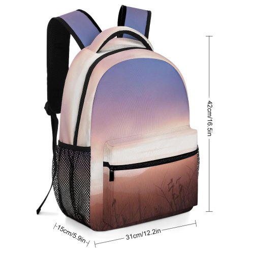 yanfind Children's Backpack Landscape Sunrise Knob Dayton Beauty Pictures Reddish Cloud Outdoors Morning Preschool Nursery Travel Bag