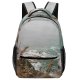 yanfind Children's Backpack Grass Plant Sea Usa Outdoors Landscape Land Promontory Ocean Shoreline Big Sur Preschool Nursery Travel Bag