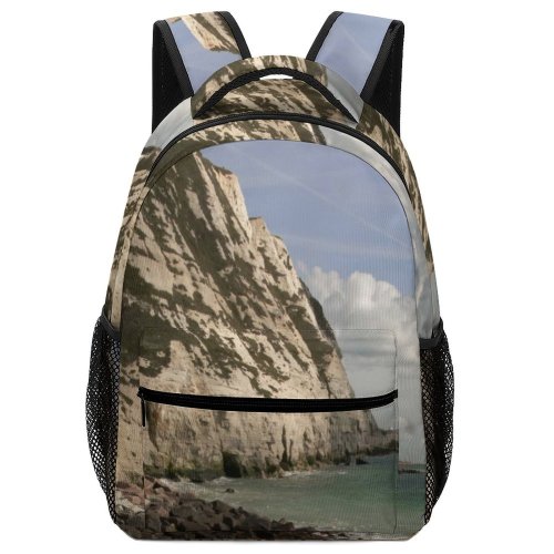 yanfind Children's Backpack Cliff Outdoors Promontory Samphire Hoe Country Park Dover Uk Scenery Grey Preschool Nursery Travel Bag