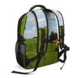 yanfind Children's Backpack Field Grassland Outdoors Farm Countryside Rural Meadow Pasture Ranch Grazing Farming Sky Preschool Nursery Travel Bag