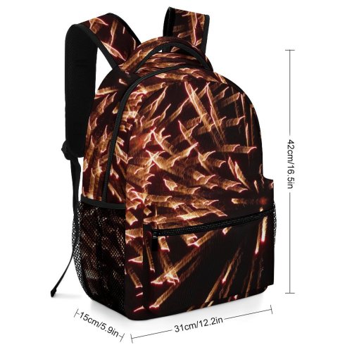 yanfind Children's Backpack Firework Fireworks Fuegos Artificiales Luz Luces Light Lights Night Show Colores Colour Preschool Nursery Travel Bag