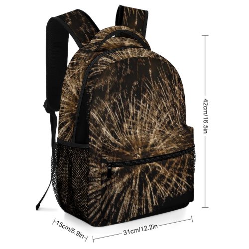 yanfind Children's Backpack Disneyland Fireworks Sparkle Fourth July Night Sky Firework Darkness Midnight Event Fte Preschool Nursery Travel Bag