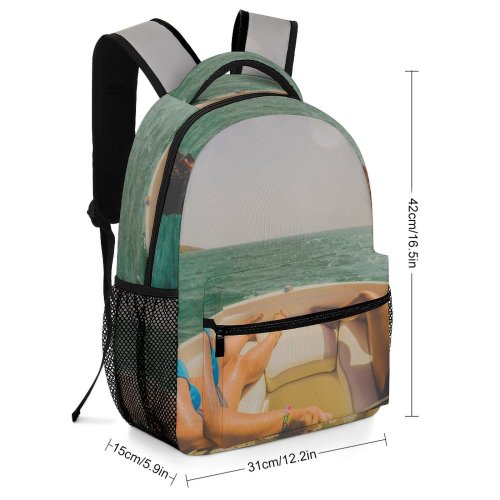 yanfind Children's Backpack Boat Sea Watercraft Fun Ocean Recreation Preschool Nursery Travel Bag