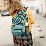 yanfind Children's Backpack Fish Cairns Aquarium Australia Stripy City Stripey Yellow Banded Sweetlips Oriental David Clode Preschool Nursery Travel Bag