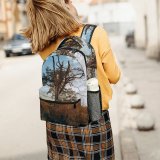 yanfind Children's Backpack Field Tree Sky Savanna Plant Trunk Outdoors Wallpapers Grassland Creative Images Preschool Nursery Travel Bag