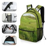 yanfind Children's Backpack Field Grassland Outdoors Countryside Farm Meadow Rural Rwached Relizane Algeria Grass Plant Preschool Nursery Travel Bag