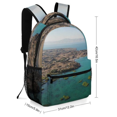 yanfind Children's Backpack Land Outdoors Ocean Sea Shoreline Coast Peninsula Armenia Grey Creative Commons Preschool Nursery Travel Bag