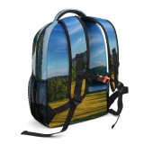 yanfind Children's Backpack Field Grassland Outdoors Countryside Farm Rural Meadow Liding Sverige Plant Tree Scenery Preschool Nursery Travel Bag