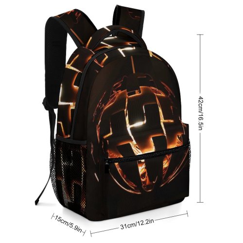 yanfind Children's Backpack Art  Dark Design Decor Abstract Decoration Flame Lamp Interior Light Night Preschool Nursery Travel Bag
