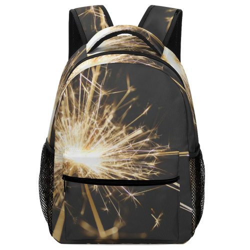 yanfind Children's Backpack Dark Fireworks Danger Evening Glitter Sparkler Sparkle Light Explosion Sparkling Flash Preschool Nursery Travel Bag