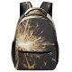 yanfind Children's Backpack Dark Fireworks Danger Evening Glitter Sparkler Sparkle Light Explosion Sparkling Flash Preschool Nursery Travel Bag