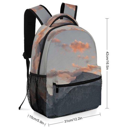 yanfind Children's Backpack Landscape Peak Sunrise Abies Plant Pictures Cloud Outdoors Fish Tree Sunset Preschool Nursery Travel Bag