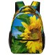 yanfind Children's Backpack Flower Plant   Cloudy Sky Flora Stock Preschool Nursery Travel Bag