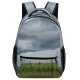 yanfind Children's Backpack Field Grassland Outdoors Countryside Farm Rural Meadow Grey Plant Building Tuscany Preschool Nursery Travel Bag