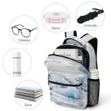 yanfind Children's Backpack Landscape Arctic Pallavolo Snowy Volleyball Frost Pictures Winter Outdoors Snow Preschool Nursery Travel Bag