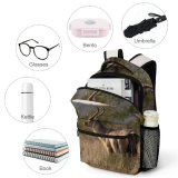 yanfind Children's Backpack Grassland Barbaric Outdoors Daylight Kruger Deer Horn Savanna Bush Grass Gazelle Wild Preschool Nursery Travel Bag
