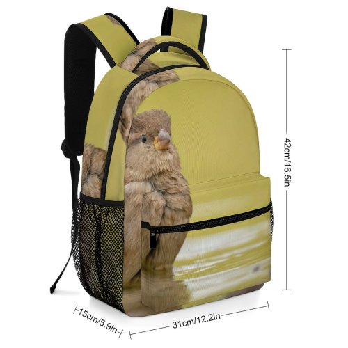 yanfind Children's Backpack Birds Sparrow Anthus Netherlands Finch Preschool Nursery Travel Bag