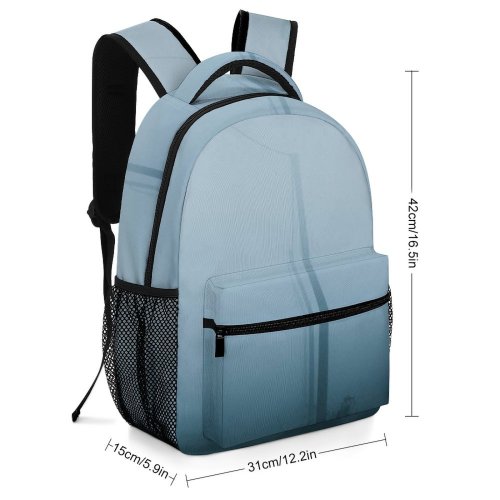 yanfind Children's Backpack Fog Mist Outdoors Croatia Grey Smog Night Dark Field Path Tree Car Preschool Nursery Travel Bag