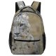 yanfind Children's Backpack Leopard Big Carnivore Grass Wild  Outdoors Portrait Hunter Whiskers Wildlife Irbis Preschool Nursery Travel Bag