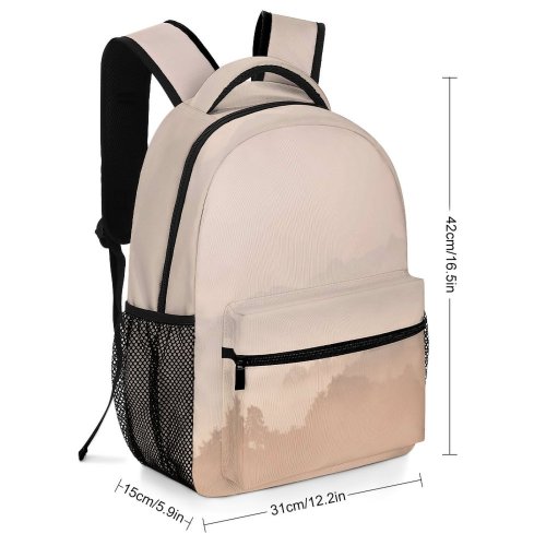 yanfind Children's Backpack Fog Outdoors Mist Hirzel Suiza Sunrise Alps  Forest Hill Tree Sky Preschool Nursery Travel Bag