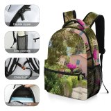yanfind Children's Backpack Garden Arbour Outdoors Flagstone Avenue Raymond Poincaré Èze France Public Domain Preschool Nursery Travel Bag
