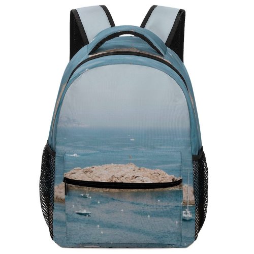 yanfind Children's Backpack Bay Tourist Coast Rocky Vacation Surf Landscape Destination Travel Leisure Island Beach Preschool Nursery Travel Bag