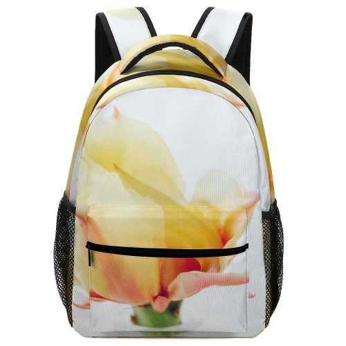 yanfind Children's Backpack  Flower Plant Rose Petal Tulip Bloom Succulent Floral Botanical Bud Sprout Preschool Nursery Travel Bag