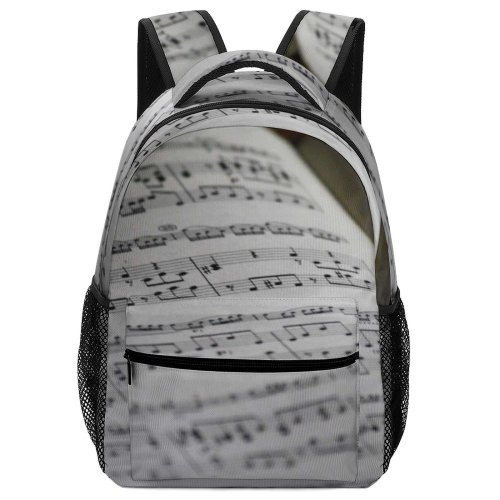 yanfind Children's Backpack  Musical Notes Writing Document Melody Texture Sheet Preschool Nursery Travel Bag