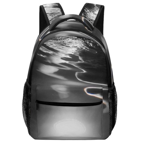 yanfind Children's Backpack  Art Motion Dark Abstract Light Illuminated Night Defocused Ripple Luminescence Insubstantial Preschool Nursery Travel Bag