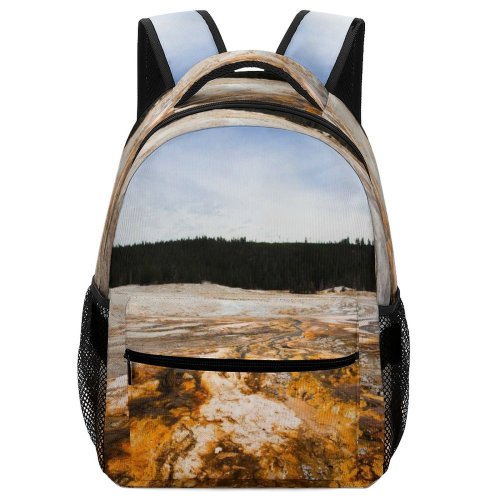 yanfind Children's Backpack Eruption Geyser Tree  Domain Wilderness Plant Public Woodland Basin Preschool Nursery Travel Bag