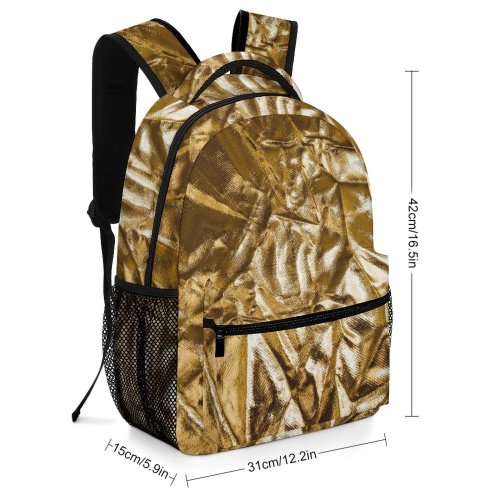 yanfind Children's Backpack Expressionism Rough Dark Design Shining Glitter Abstract Wall Art Texture Sheet Fabric Preschool Nursery Travel Bag