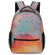 yanfind Children's Backpack Golden Silhouettes Scenery Clouds Sunset Aircraft Avian Airliner Hour Preschool Nursery Travel Bag