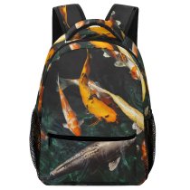 yanfind Children's Backpack Fishes School Underwater Koi Fish Pond Preschool Nursery Travel Bag