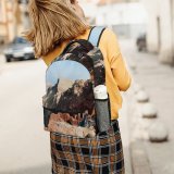 yanfind Children's Backpack Cliff Outdoors Promontory  Scenery Canyon Valley Mesa Ocean Sea Plateau Adventure Preschool Nursery Travel Bag