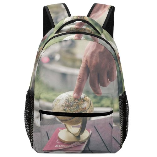 yanfind Children's Backpack Geography Lifestyle Design Little Planet Travel Colorful Light Study Macro Globe Preschool Nursery Travel Bag