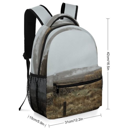 yanfind Children's Backpack Ground Outdoors Field Countryside Plateau Grassland Land Rural Building Soil Deep Wide Preschool Nursery Travel Bag