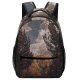 yanfind Children's Backpack Abies Road Pine Plant Spruce Pictures Outdoors Unsaturated Tree Fir Preschool Nursery Travel Bag
