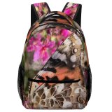 yanfind Children's Backpack Butterfly Insect Invertebrate Monarch Plant  Flower Purple Preschool Nursery Travel Bag