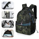 yanfind Children's Backpack Landscape Road Plant Woodland Forest Sledge  Pictures Outdoors Jungle Wanganui Preschool Nursery Travel Bag