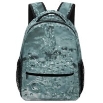 yanfind Children's Backpack Bubbles Flowing Liquid Bubble Drop Transparent Fluid Macro Organism Moisture Preschool Nursery Travel Bag