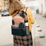 yanfind Children's Backpack Backlit Los Coast City La  Skies Palm Cityscape Sunset Century Travel Preschool Nursery Travel Bag